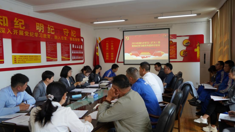 物產(chǎn)汽貿(mào)公司黨支部召開2024年第五次學(xué)習(xí)（擴(kuò)大）會暨&ldquo;知敬畏、存戒懼、守底線&rdquo;專題研討會議